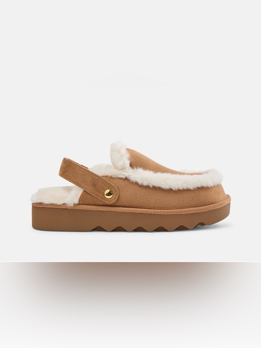 Joyspun Womenโs Convertible Clog Slippers w/ Faux Fur Lining